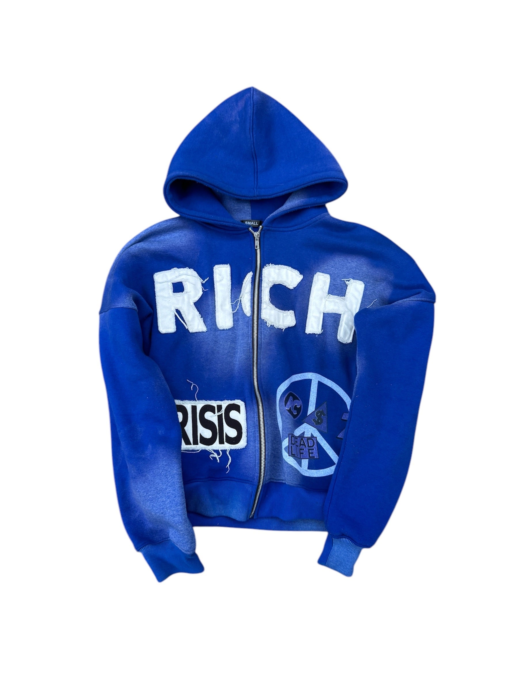 BLUE RICH ZIPUP